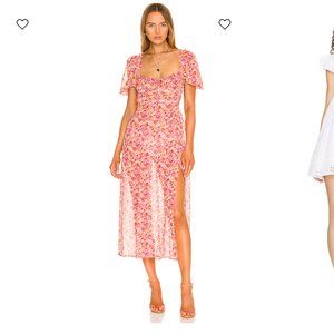 For Love and Lemons Felicia Midi Dress